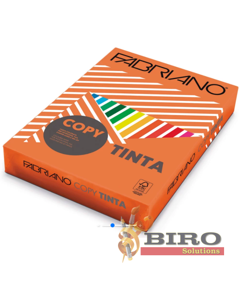Hîrtie colorată A4 FABRIANO Tinta Arancio, 160 gr/m2, 250 foi, intensiv, portocaliu